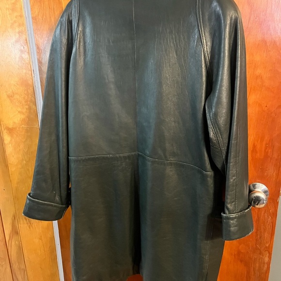 Wilsons leather Dark green chore style jacket size med vintage - Picture 6 of 6